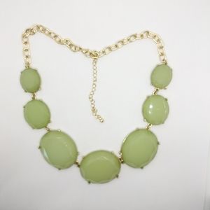 Ever So Pale Green Statement Necklace